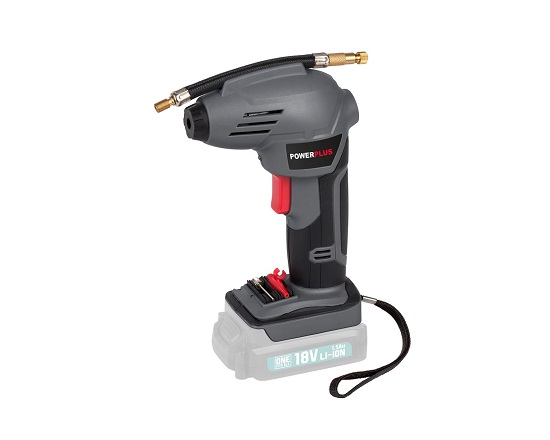 Luftpumpe med 4 nipler 18 Volt SOLO