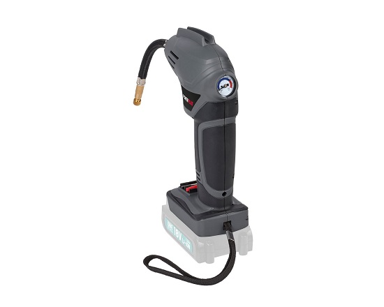 Luftpumpe med 4 nipler 18 Volt SOLO