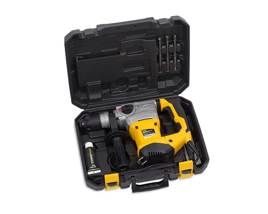 Borehammer 1500 watt i kuffert med bor
