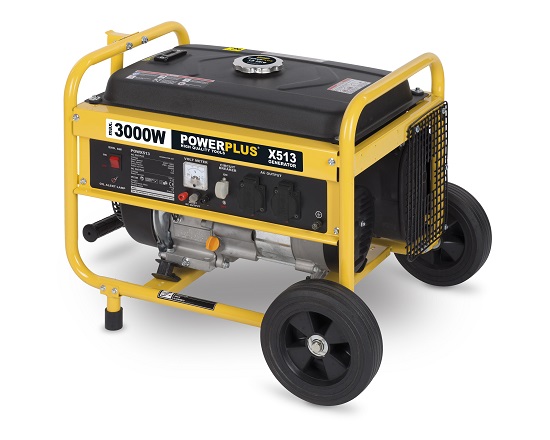 Benzin generator på hjul 4,3 KW 230 V