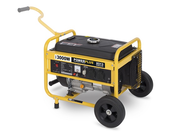 Benzin generator på hjul 4,3 KW 230 V